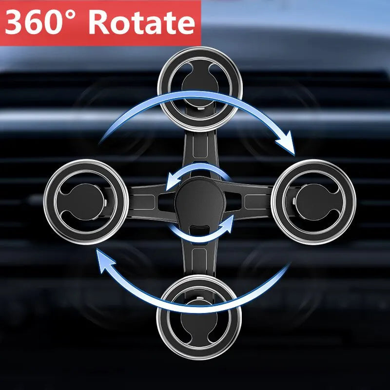 Suporte Magnético para Celular no Carro com Montagem para GPS - Suporte para iPhone 15 14 13 e Samsung Xiaomi Compatível com MagSafe