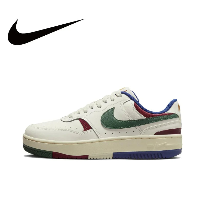 Nike branco verde colorway Gamma Force Sapatos de placa de baixa moda confortáveis antiderrapantes resistentes ao desgaste Modelos masculinos e femininos