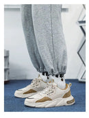 Sapatos masculinos novos tênis masculinos respiráveis de malha de verão quente sapatos casuais com sola grossa marca de orgasmo