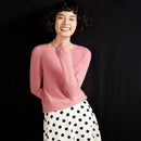 Pulôver feminino outono/inverno 100% puro suéter de caxemira casual suéter de malha gola redonda solto Tops básico versátil Blusa