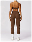 Sexy Fitness Treino Mulheres Conjunto de Ioga Treino Sem Costura Sportswear Roupas de Ginástica Sutiã Esportivo Top Leggings de Cintura Alta Ternos Esportivos