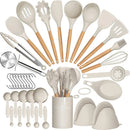 Conjunto de cozinha de utensílio de silicone 36pcs com suporte