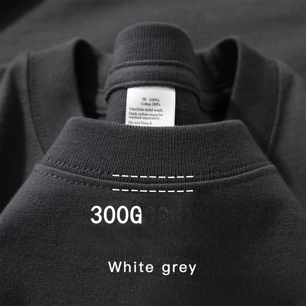 Camiseta de algodão de verão resistente 300 gramas algodão puro americano manga curta camiseta masculina casual base top camiseta grande
