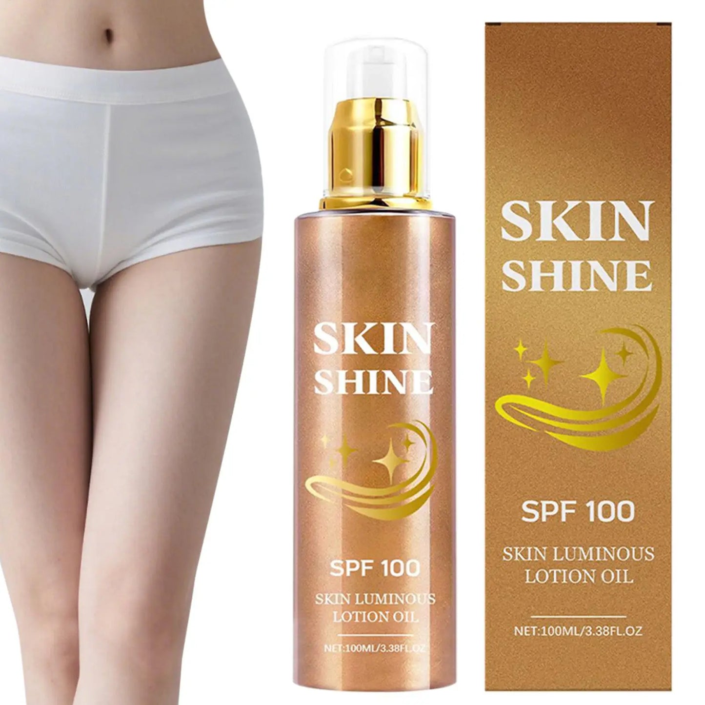 Óleo Corporal Shimmer Body Glow Óleo para Brilho da Pele