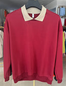 Moletom com capuz de gola polo de manga comprida unissex, blusa de moletom fashion com blocos de cores e patchwork, com capuz para homens, elegante, moletom masculino