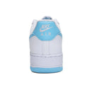 Nike Air Force 1 Low '07 Branco Aquarius Blue FQ4296-100 Resistente ao desgaste Comfort Board Shoes Low Top para homens/mulheres Original