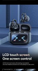 Novo Fone de Ouvido Bluetooth Sem Fio Inteligente com Tradução em Clip - Futuro Audiovisual com Tela Sensível ao Toque