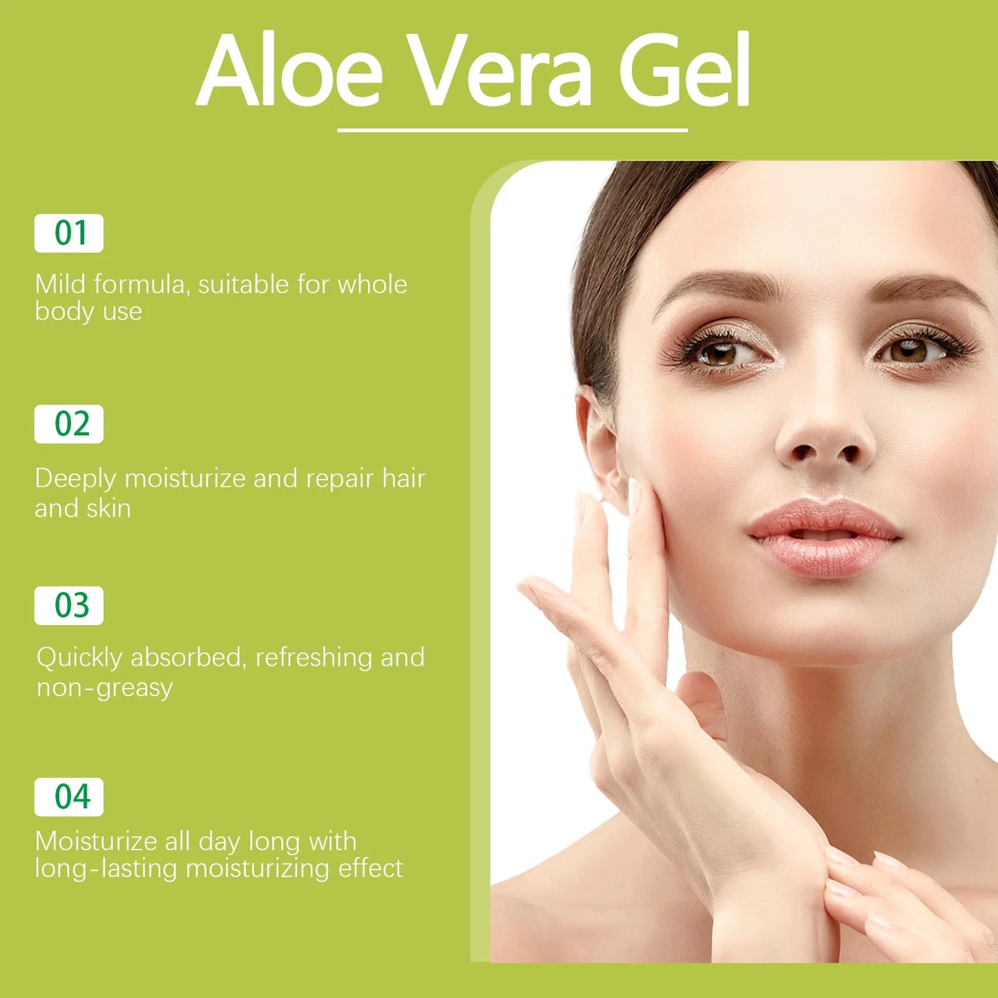 Gel de Aloe Vera Nutritivo Hidratante Suavizante Amaciante