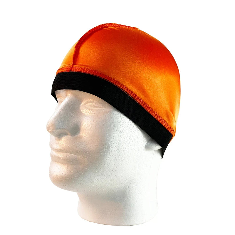 Novo Boné de Cúpula de Seda Unissex Para Homens Elástico Bandanas Durag de Seda Tampa de Peruca Inferior Spandex Boné de Resfriamento Boné de Gorro Baseado em Seda
