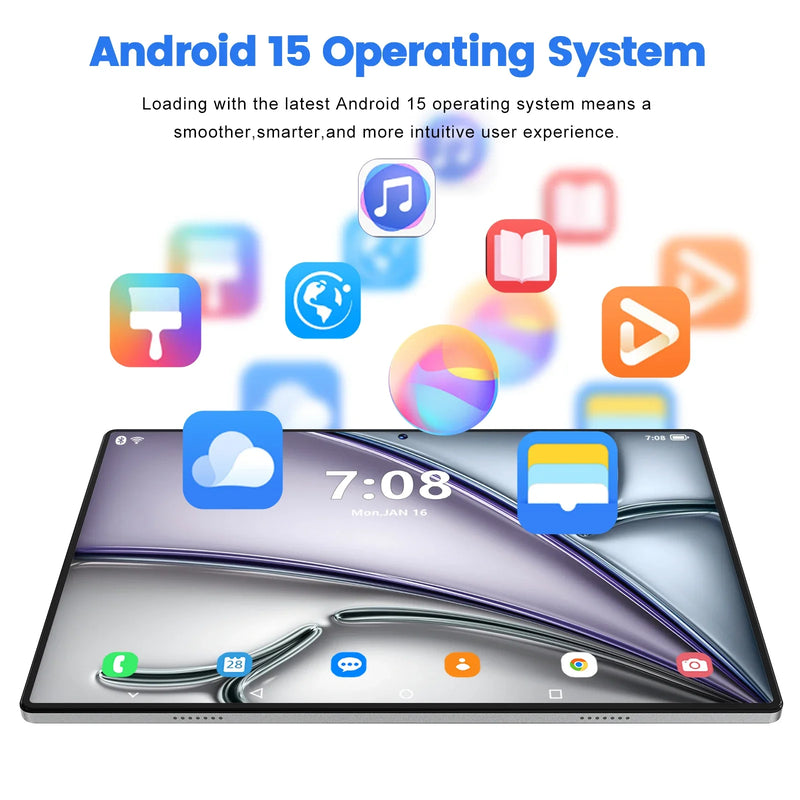 2025 Novo 11 polegadas Pad 6S Pro Tablet Android 15 16GB + 1024GB 10000mah 5G WiFi Dual SIM Card Tablet PC Global Tablette Google Mi Tab