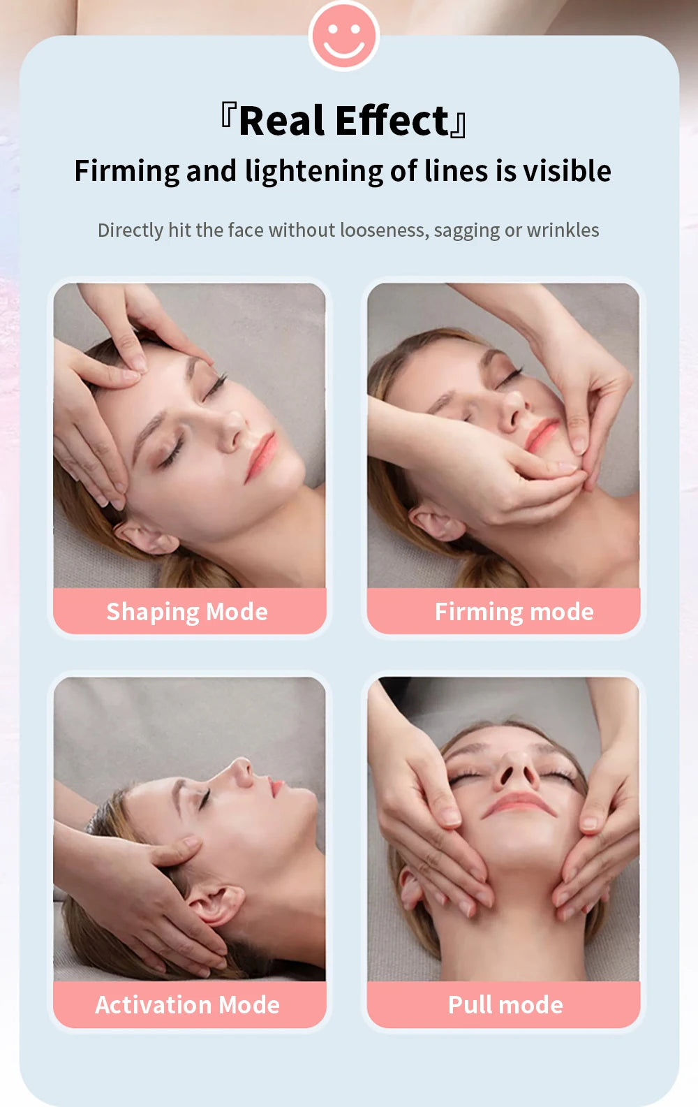 Massageador Facial Elétrico 3D com Microcorrente