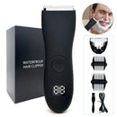 Aparador de Cabelo para Homens Áreas Íntimas Zonas Lugares Depilador Barbeador Elétrico Máquina de Barbear para Homem Barba Depilação Corte