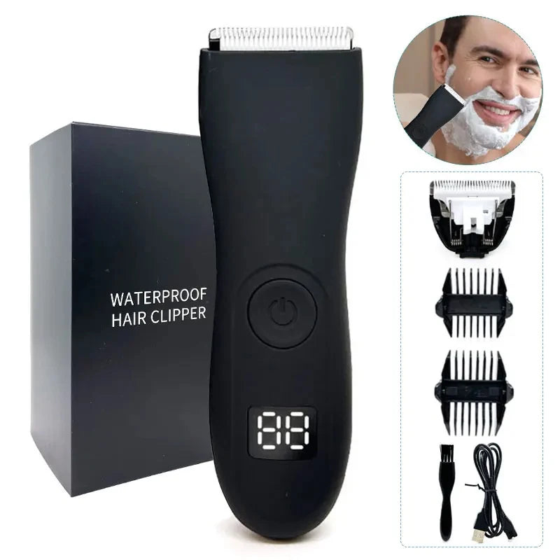 Aparador de Cabelo para Homens Áreas Íntimas Zonas Lugares Depilador Barbeador Elétrico Máquina de Barbear para Homem Barba Depilação Corte