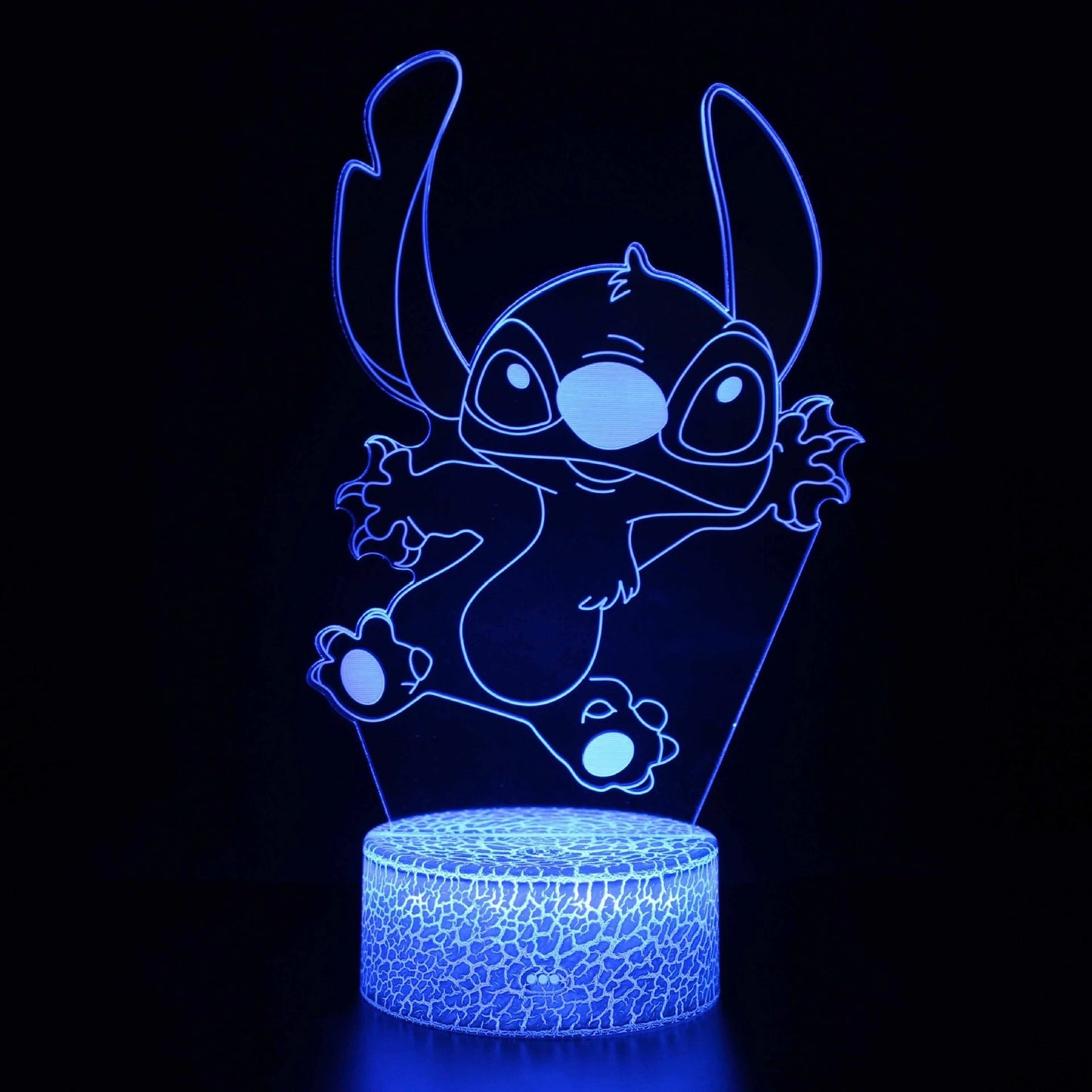 Luz noturna de ponto de ilusão 3D com controle remoto e lâmpada de decoração de quarto de toque inteligente Aniversário Dia dos Namorados Presentes de Natal