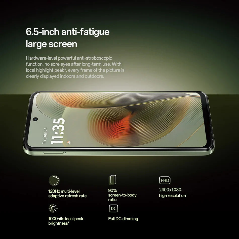 Motorola Moto G55 5G Smartphone Dimensity 7025 Octa Core 6.5'' 120Hz FHD+ Screen 50MP Dual OIS Camera 5000mAh Battery