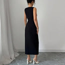 Roupas Femininas 2025 Primavera e Verão Temperamento Slim Fit Vestido Bow Vest Saia