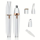 Depilador Elétrico 4 em 1 Lâmina para Remoção de Pêlos Corpo Inteiro Depilador Facial Aparador de Sobrancelhas Nariz Linha do Biquíni Depilador Indolor