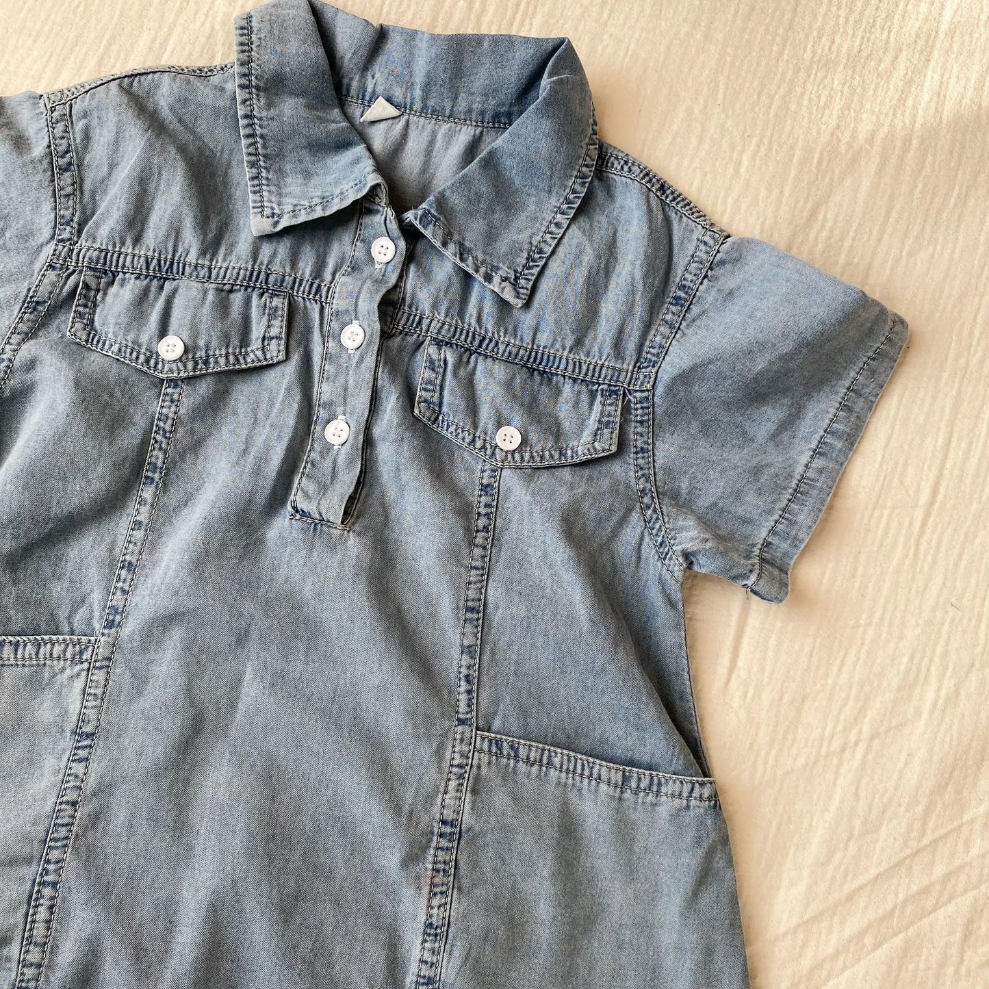 Roupas infantis 2025 verão novo terno jeans para menino ou vestido de menina casual roupas para irmão e irmã