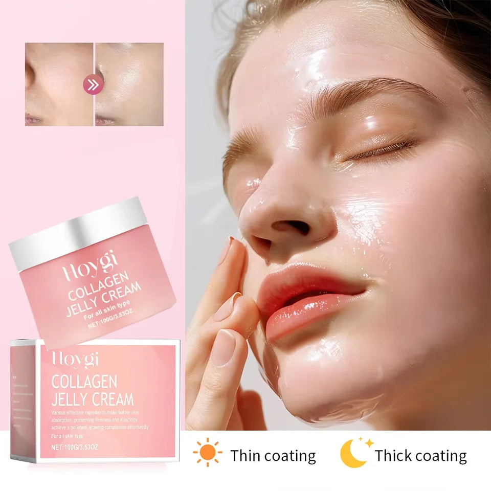 Creme Gel de Colágeno com Niacinamida para Rosto 100ml - Efeito Firmador, Calmante, Hidratante, Anti-idade