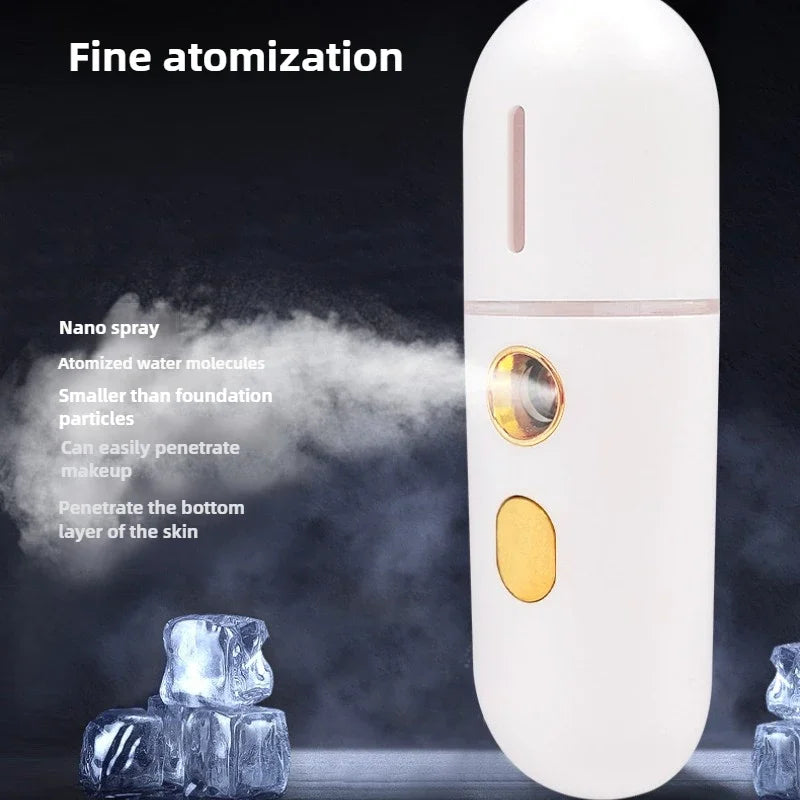 Mini Vaporizador Facial Nano Spray Hidratante