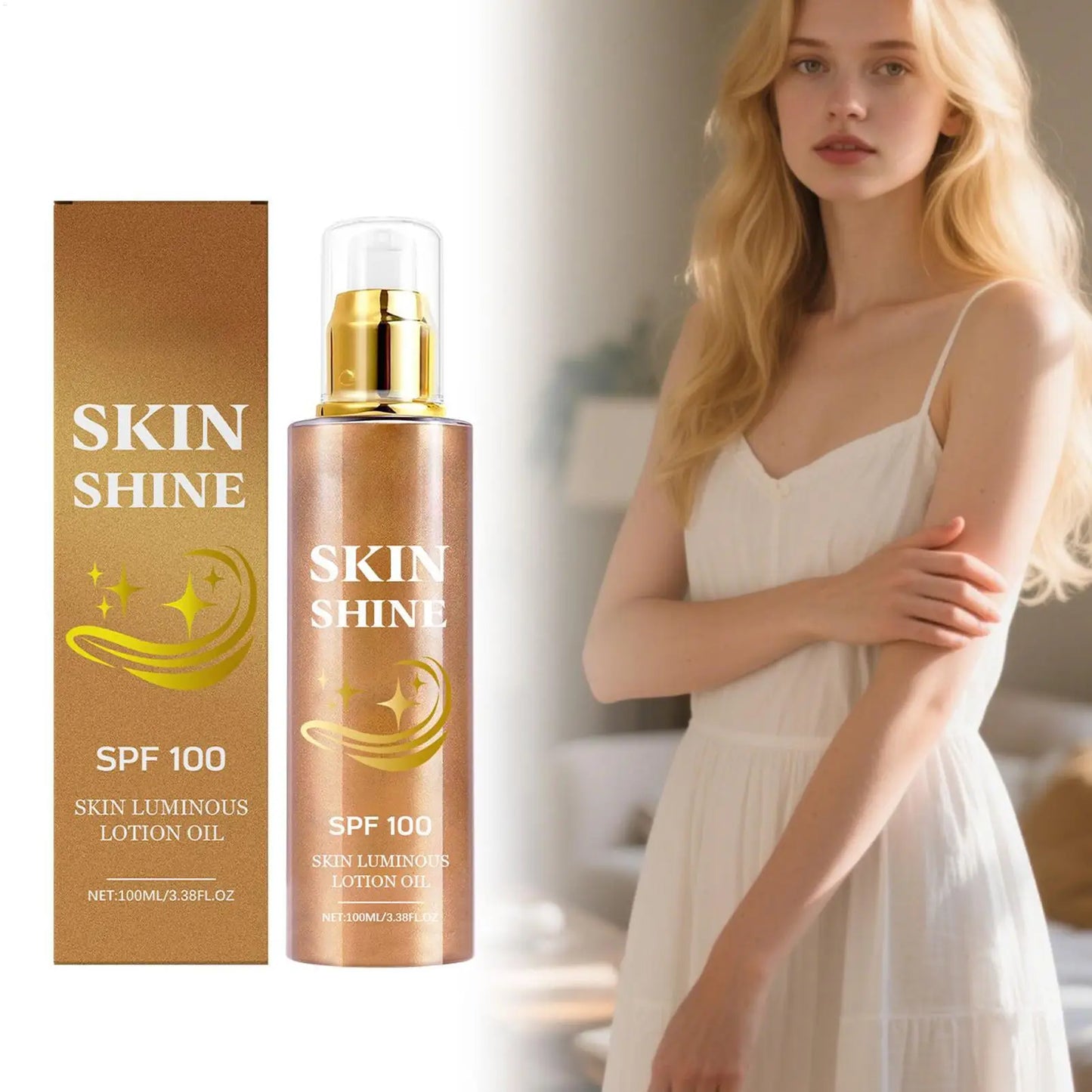 Óleo Corporal Shimmer Body Glow Óleo para Brilho da Pele