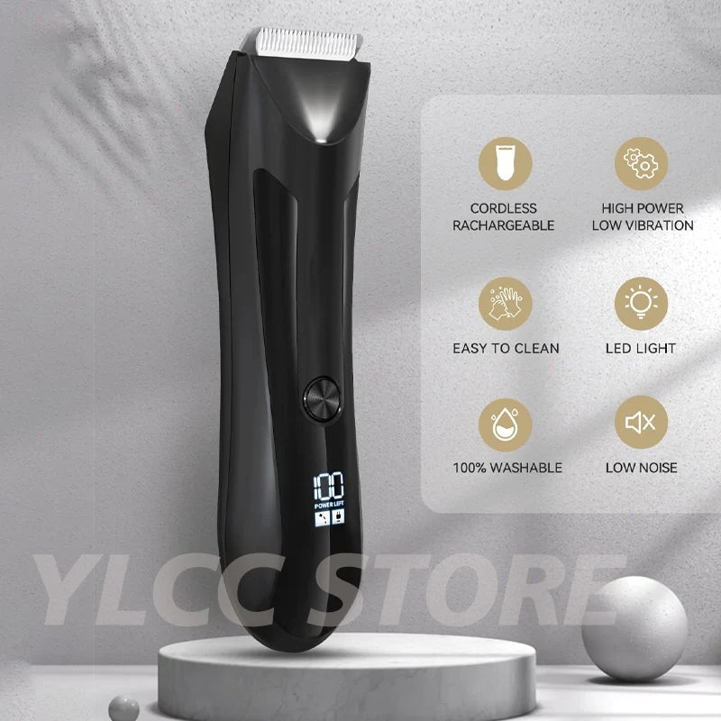 Máquina de corte de cabelo profissional Aparador de barba Barbeador elétrico para homens Áreas íntimas Máquina de barbear de cabelo Máquina de barbear de segurança Navalha Clipper