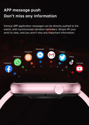 Relógio Inteligente 2025 para Mulheres, Tela Sensível ao Toque Completa, Chamada Bluetooth, À Prova d'Água, Relógio Fitness Esportivo, Smartwatch Lady Reloj Mujer