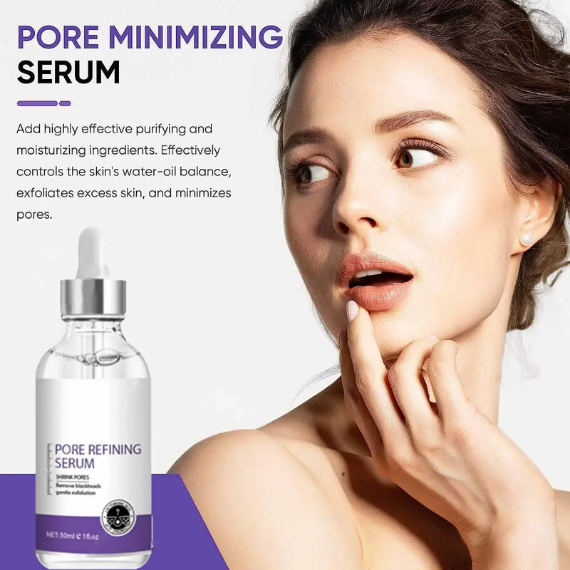 Poro Shrinking Serum Remoção de Rosto Grandes Poros Aperto Reparação Facial Poro Minimizando Essência Cuidados com a Pele Beleza Pele Firme