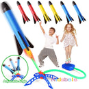 Kid Air Rocket Foot Pump Launcher Brinquedos Jogo Esportivo Jump Stomp Conjunto de Brincadeira Infantil Ao Ar Livre Brinquedo Pressionado Lançadores de Foguetes Jogos de Pedal