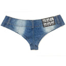 Mulheres Praia Denim Tanga Shorts Meninas Sexy Boate Mini Short Jeans Senhoras Disco Pole Dance Hotpants Micro Mini Shorts