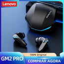 Original Lenovo GM2 Pro 5.3 Fone de ouvido Bluetooth Fones de ouvido sem fio Fones de ouvido de baixa latência HD Call Dual Mode Gaming Headset com microfone
