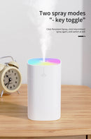 Umidificador de Ar USB Mini 400ml Difusor de Óleo Essencial Aromático para Casa e Carro Difusor Ultrassônico Silencioso com Névoa e Lâmpada LED Colorida