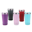 Copo Térmico de Aço Bluetooth Criativo 16oz 450ml com Dupla Camada, Refrigerador de Gelo para Carro, Coffee e Cerveja, Garrafa Térmica