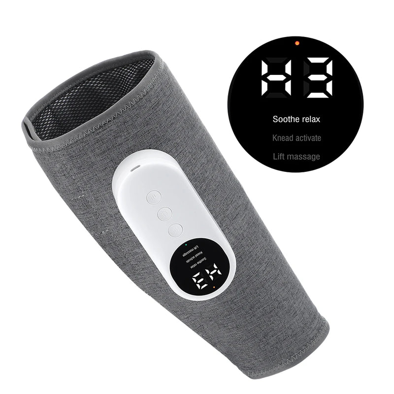 Massageador de Panturrilha Elétrico com Aquecimento, Amassamento e Pressão de Ar - Massageador de Pernas para Circulação Sanguínea, Compressão de Ar para Pernas, Sem Fio