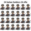 40 pcs/lote ww2 personagens militares wwii soldados do exército blocos de construção montagem de tijolos do exército nacional armas brinquedos para crianças