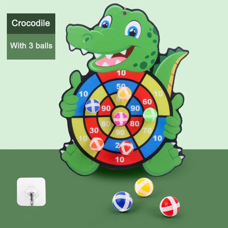 Jogos Educativos Dart Board Baby Toy Stickey Ball Dart Indoor Sports Child Montessori Games para crianças de 3 a 7 anos