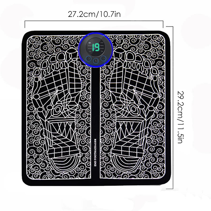 Massageador de pés elétrico Almofada de massagem muscular Treinador de relaxamento para massagem Fitness Esporte ao ar livre Casa Família Relaxar