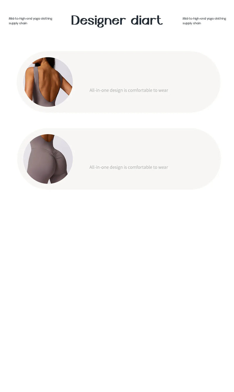 Nova Academia Mulheres Treinamento Yoga Set Sportswear Mulheres One Piece Macacão Macacão de Fitness Treino Feminino Legging Bodysuits