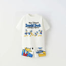 2025 Conjunto de roupas de verão Disney para crianças Conjunto de roupas infantis Roupas esportivas para camiseta de manga curta Suiit Kid Boy Outfit Wear