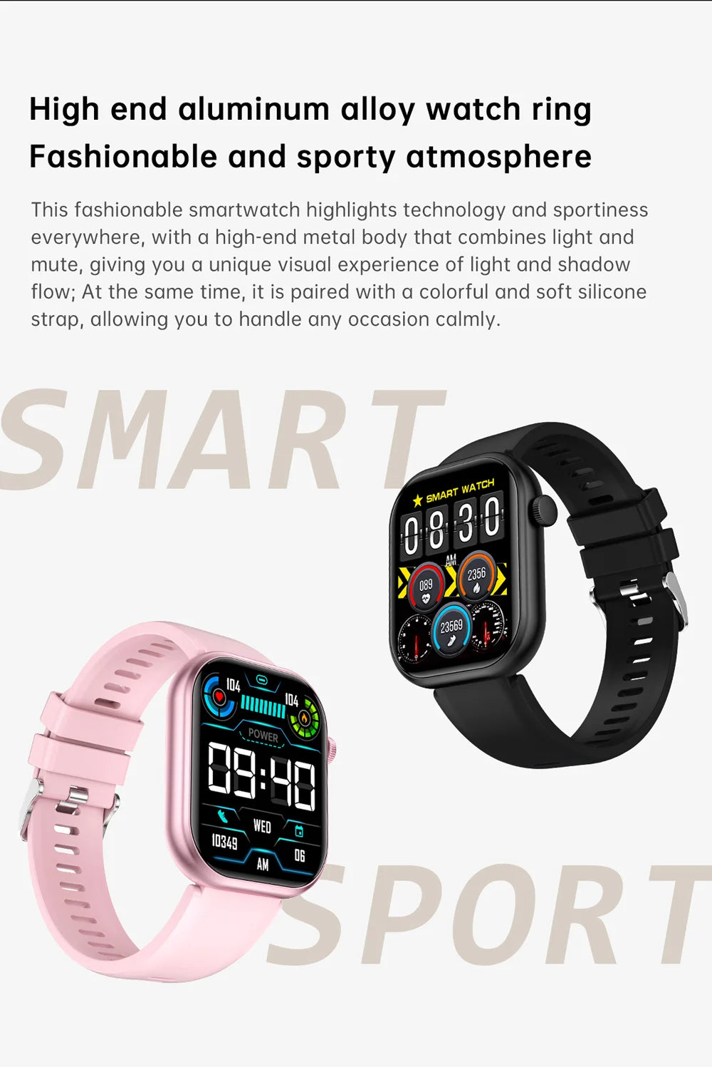Relógio Inteligente 2025 para Mulheres, Tela Sensível ao Toque Completa, Chamada Bluetooth, À Prova d'Água, Relógio Fitness Esportivo, Smartwatch Lady Reloj Mujer