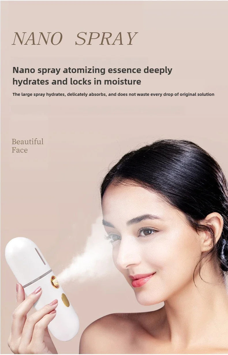 Mini Vaporizador Facial Nano Spray Hidratante