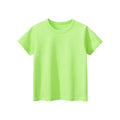 2024 Verão Meninas Meninos Camisetas Sólidas Roupas 100% Algodão Puro Manga Curta Amarelo Vermelho Verde Crianças UnderShirt Bottomming Roupas