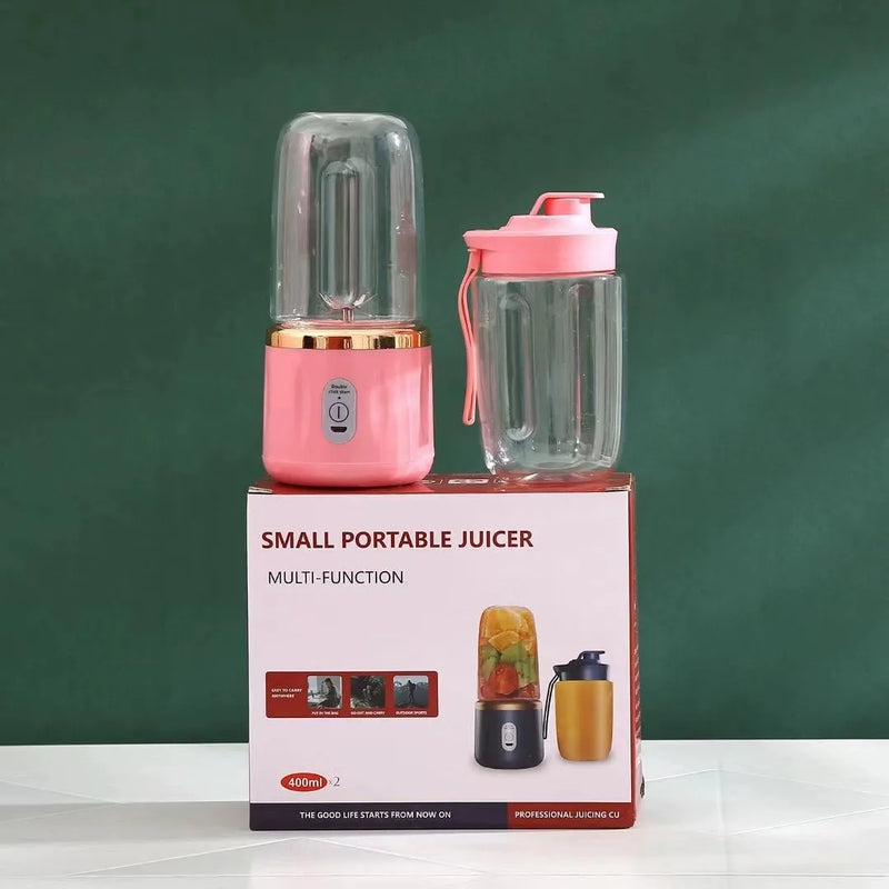 Liquidificador Portátil de Suco Usb Recarregável, Máquina de Copo de Suco com 6 Lâminas, Liquidificador Automático de Smoothie de Frutas