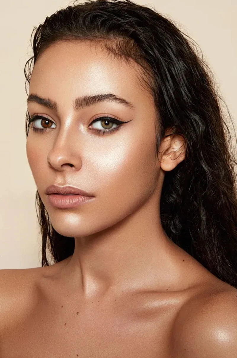 Spray Iluminador com Glitter Perolado, Óleo Loção