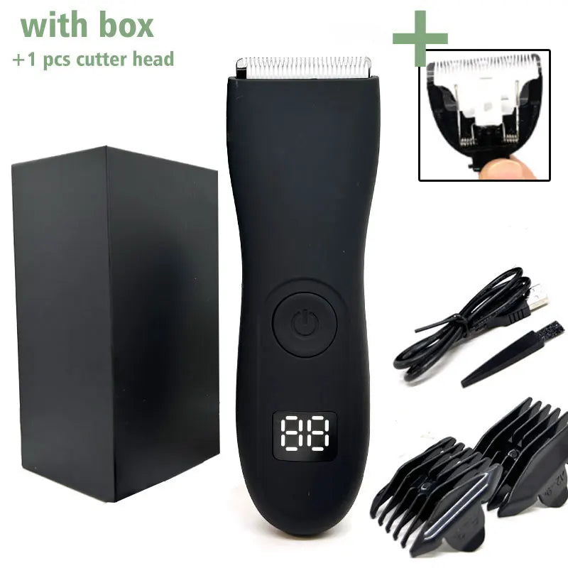 Aparador de Cabelo para Homens Áreas Íntimas Zonas Lugares Depilador Barbeador Elétrico Máquina de Barbear para Homem Barba Depilação Corte