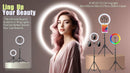 Luz de Anel LED 14 polegadas para Fotografia - Tripé com Luz de Anel para Transmissão ao Vivo