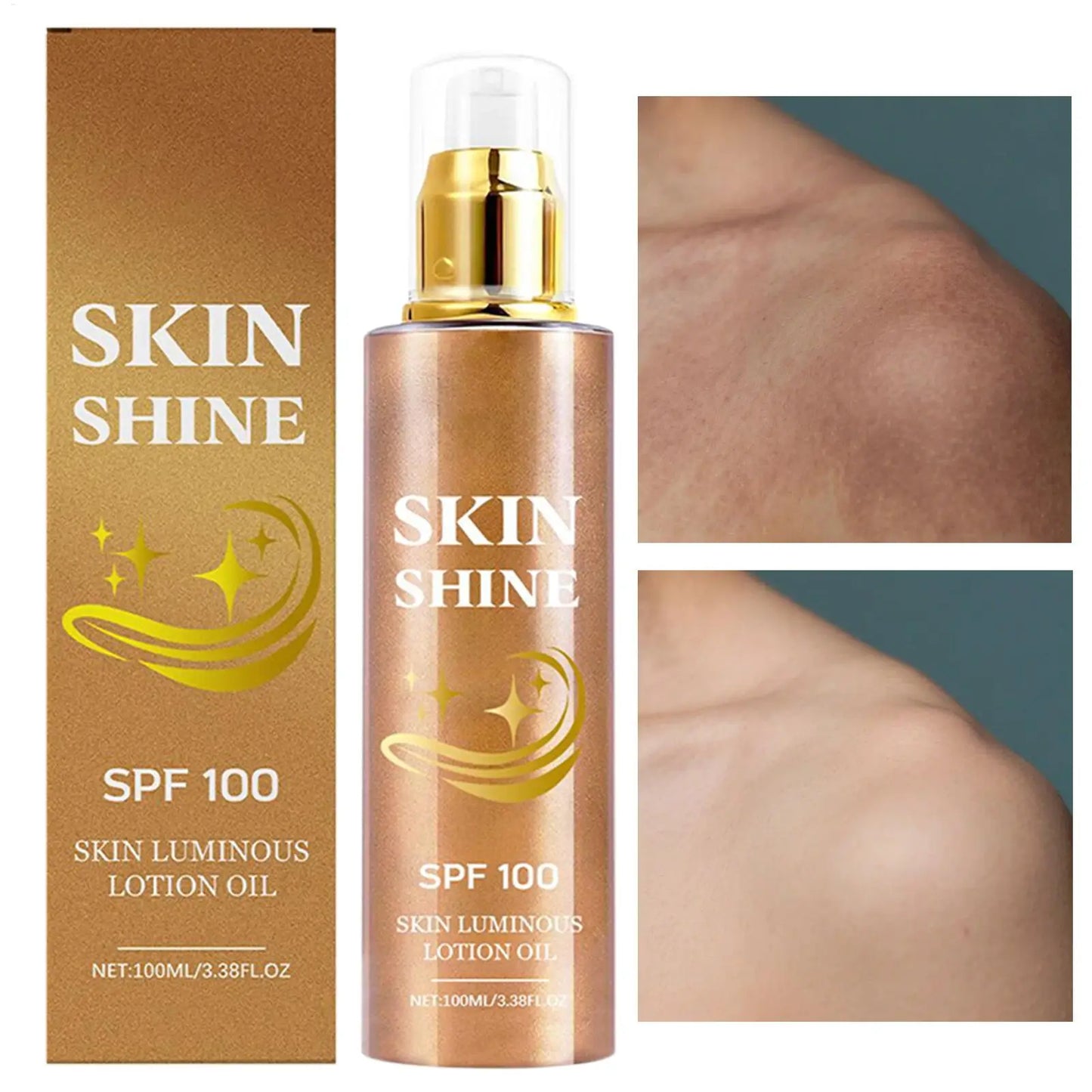 Óleo Corporal Shimmer Body Glow Óleo para Brilho da Pele