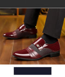 Oxford Sapatos Masculinos de Luxo Laca Sapato de Casamento Apontado Dedo Do Pé Sapatos de Vestido para Homens Clássicos Homens de Negócios Sapatos de Couro Tamanho Grande 38-48