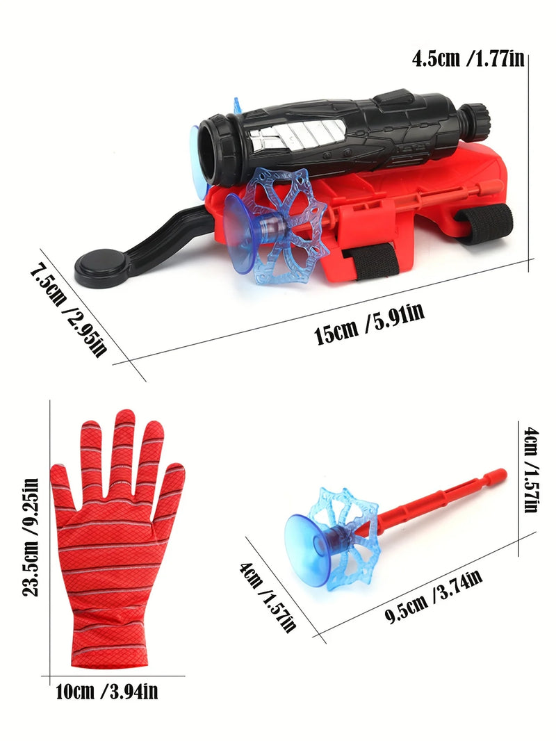 AIUAZA Personagem Brinquedos Cosplay Luvas Lançador Conjunto Lançador Brinquedos de Pulso Acessórios Adereços Brinquedos Ao Ar Livre Presente Infantil
