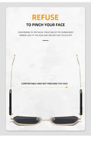 Yoovos Retângulo de Alta Qualidade Óculos De Sol De Marca De Moda Designer De Óculos Vintage Armação De Metal Óculos UV400 Gafas De Sol Mujer